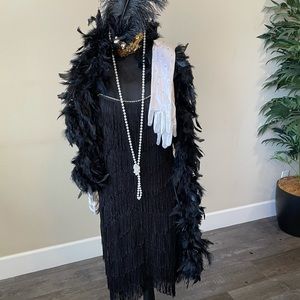 Cute 1920’s black flapper dress costume